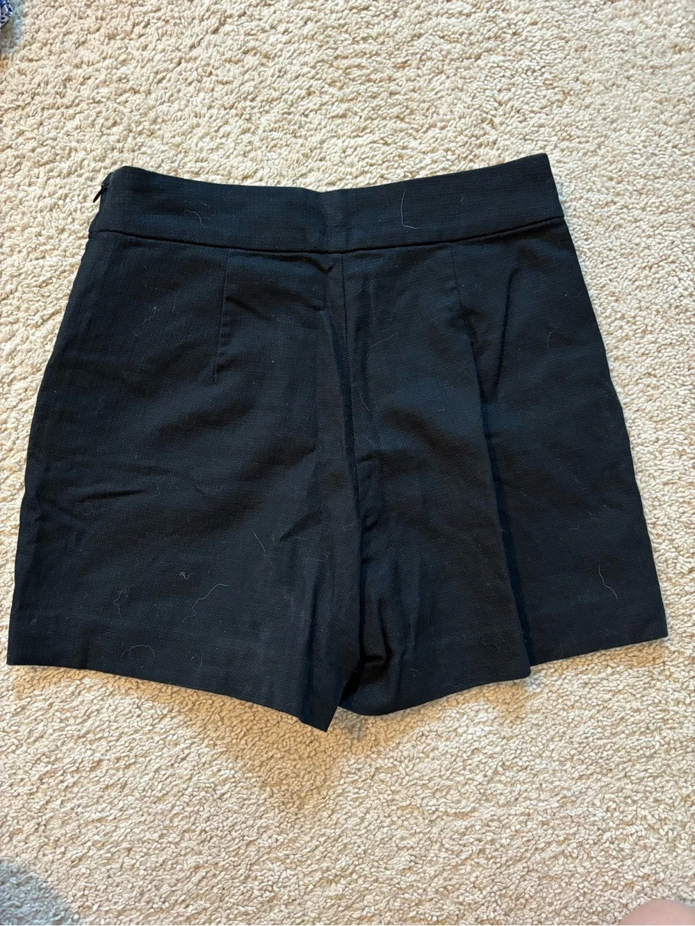J. Crew Black High-Waist Tailored Shorts